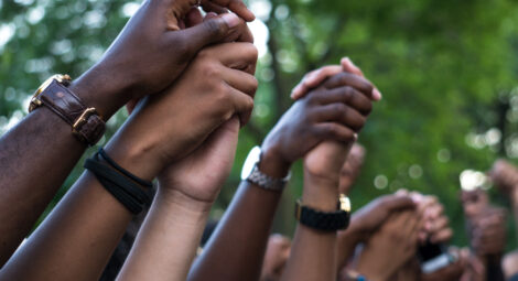 Hands in the air