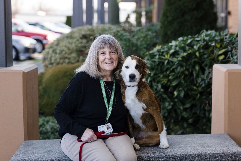 Woman and her dog