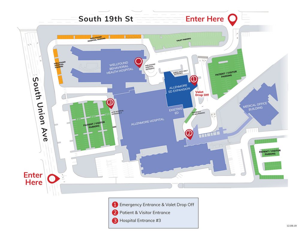 Allenmore map and parking