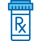 Prescription RX bottle icon