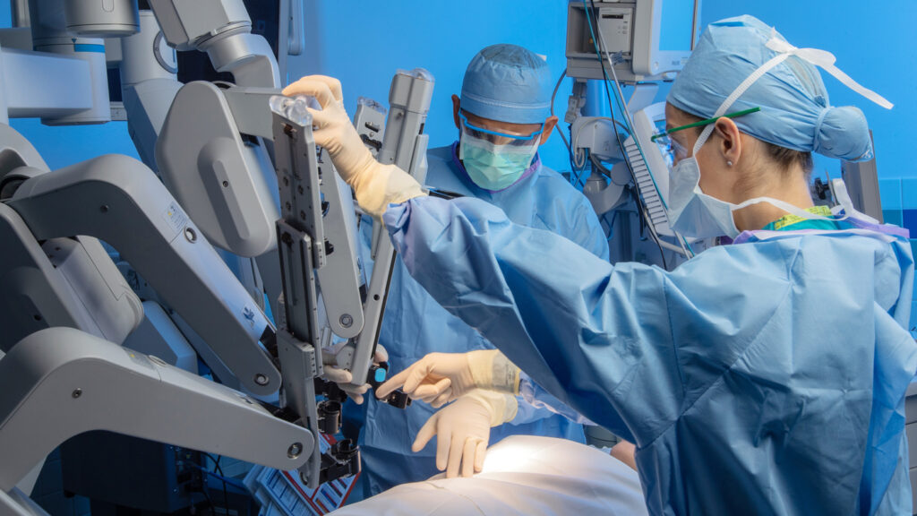 Surgery in the Operating Room at Allenmore Hospital