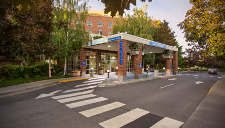 Exterior of Yakima Memorial Hospital building.
