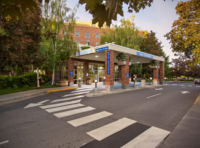 Entrance to Yakima Memorial Hospital