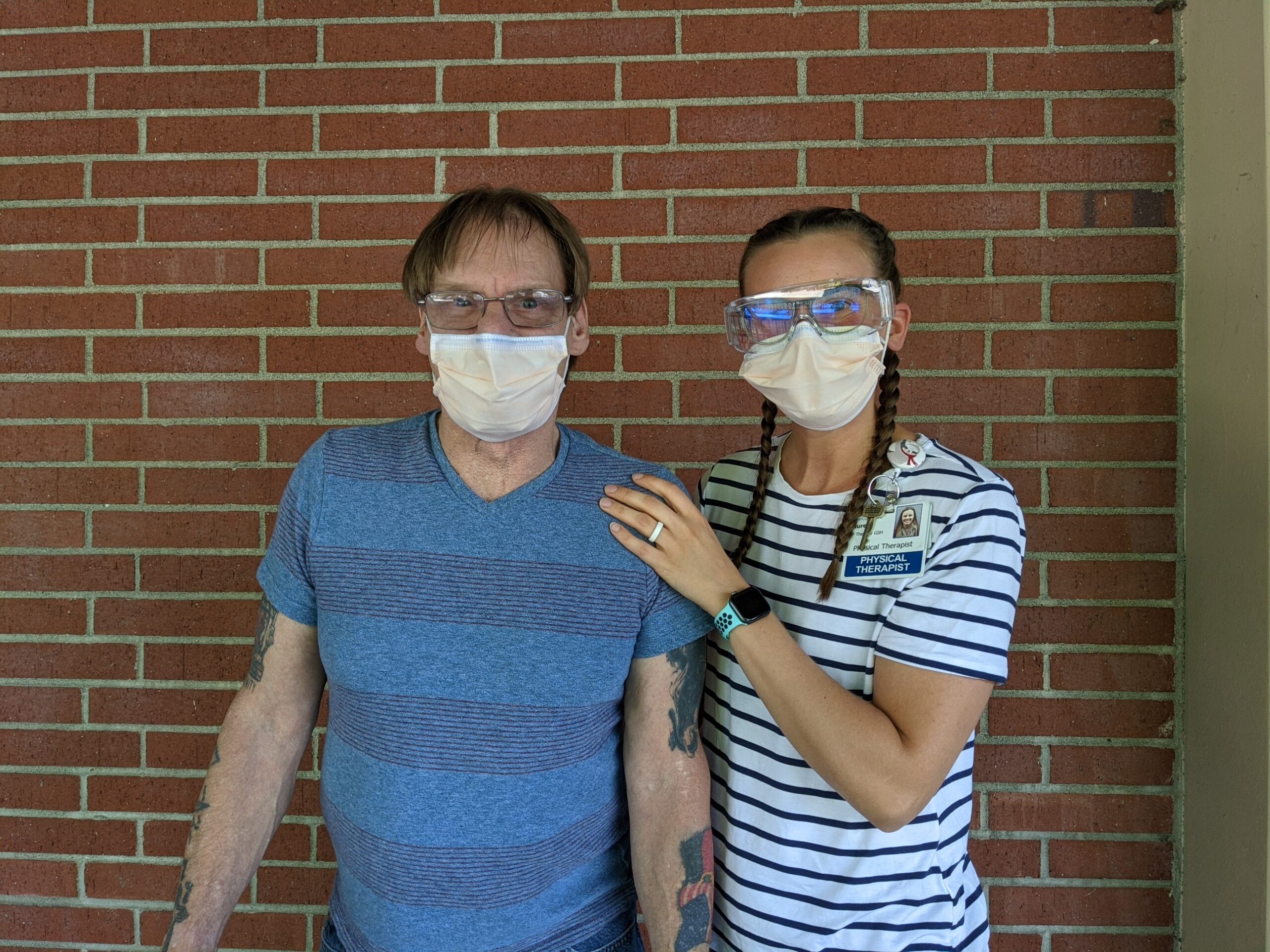 Patient and provider posing for picture